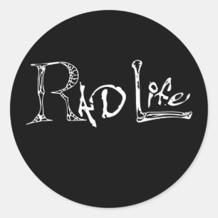 Sticker Rond Technicien en radiologie Rad Life