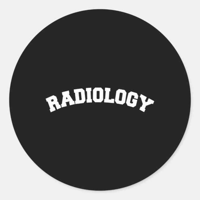 Sticker Rond Technicien en radiologie Rad Tech Xray (Devant)