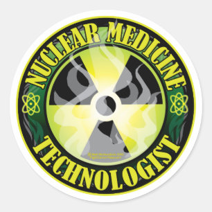 Sticker Rond Technologie nucléaire 2 de médecine