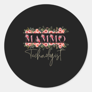 Sticker Rond Technologue en mammographie Technologue en mammogr