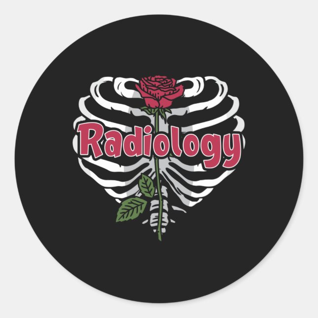 Sticker Rond Technologue en radiologie Infirmière Rad Infirmièr (Devant)