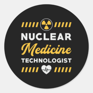 Sticker Rond Technologue en radiologie Médecine nucléaire Xray