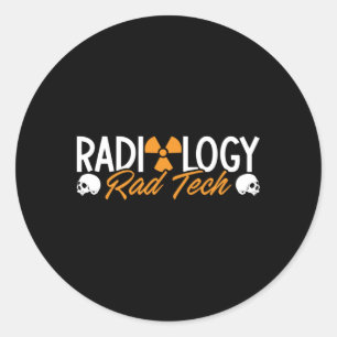 Sticker Rond Technologue en radiologie Rad Medicine Technologue
