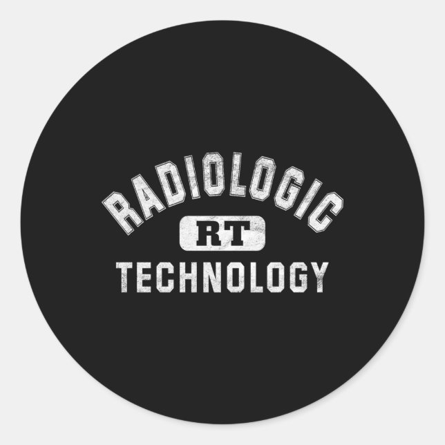 Sticker Rond Technologue en radiologie Rt Rad Tech (Devant)