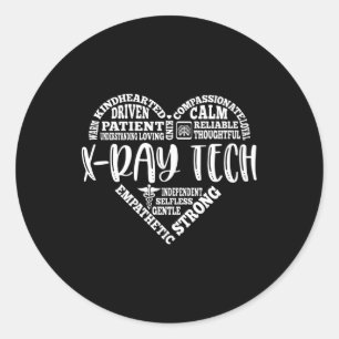 Sticker Rond Technologue en radiologie, technologue en radiolog