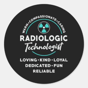 Sticker Rond Technologue en radiologie Technologue en radiologi