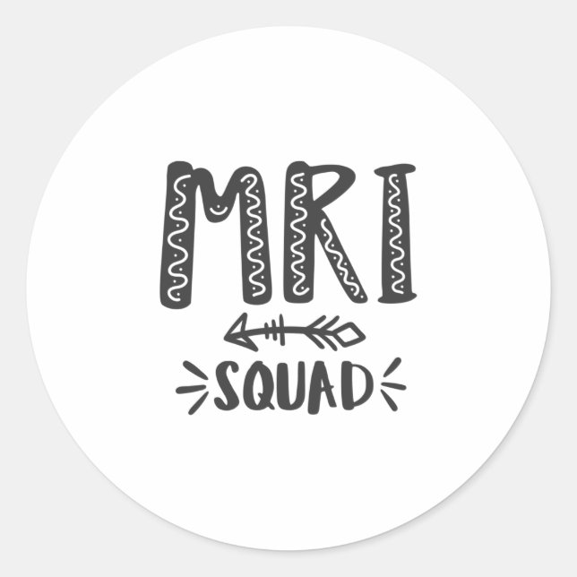 Sticker Rond Technologue IRM, technologie Mri, Radiologie (Devant)