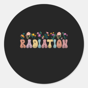 Sticker Rond Technologue radiologique Radiothérapeute Oncolo