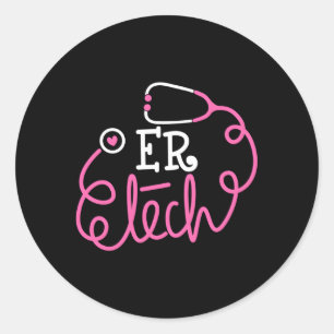 Sticker Rond Technologues Technologues Techniciens En Salle D'U