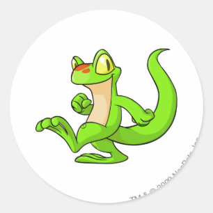 Sticker Rond Techo Green