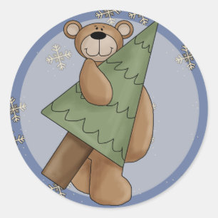 Sticker Rond Teddy Bear