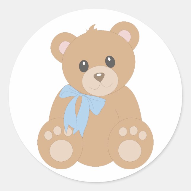 Sticker Rond « Teddy Bear » Boys for (Devant)