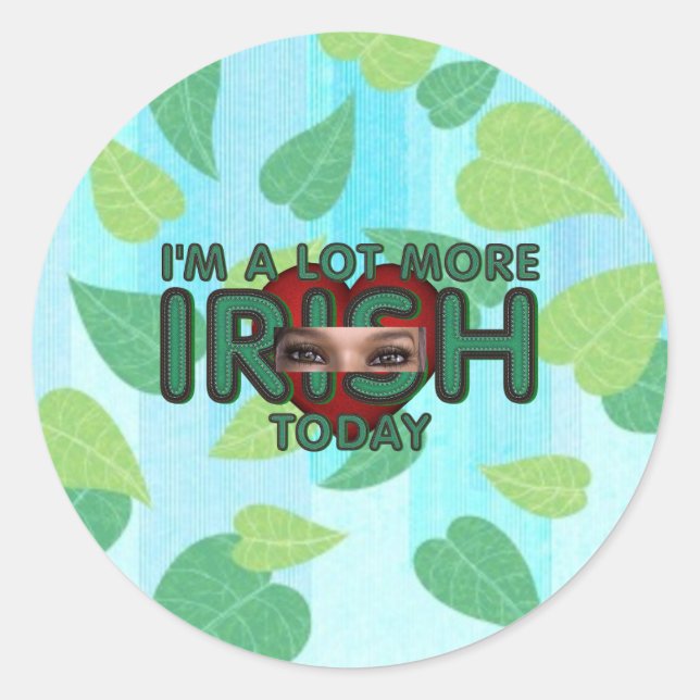 Sticker Rond TEL More Irish Today (Devant)