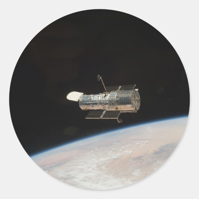 Sticker Rond télescope spatial Hubble de la NASA (Devant)