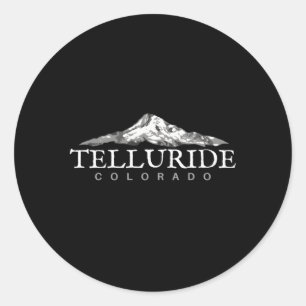 Sticker Rond Telluride Co Colorado Mountain Town