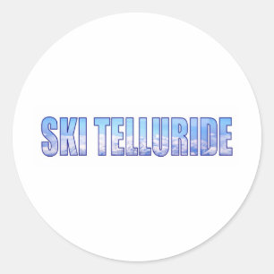 Sticker Rond Teluride de ski