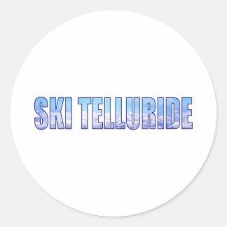 Sticker Rond Teluride de ski