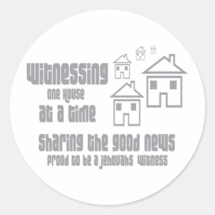 Sticker Rond Témoin de Jéhovah