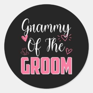 Sticker Rond Témoin de la famille du marié pour le mariage