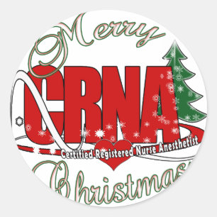 STICKER ROND TEMP MERRY CHRISTMAS
