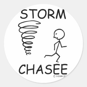 Sticker Rond Tempête Chasee