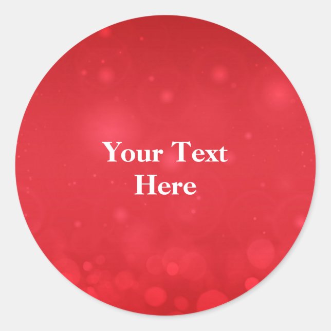 Sticker Rond Template, red circle, (Devant)