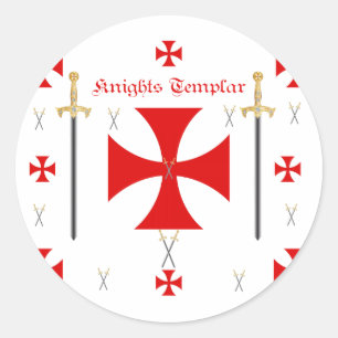Sticker Rond Templier des Chevaliers