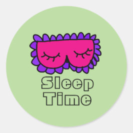Sticker Rond Temps de sommeil
