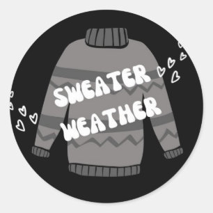 Sticker Rond Temps du pull