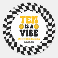 Ten Is A Vibe Rétro Dixième 10ème Anniversaire