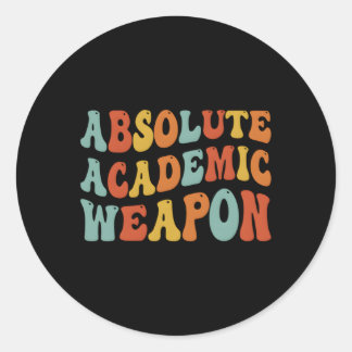 Sticker Rond Tendance absolue de l'arme académique
