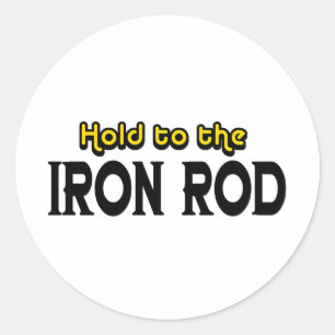 Sticker Rond Tenez sur le fer Rod