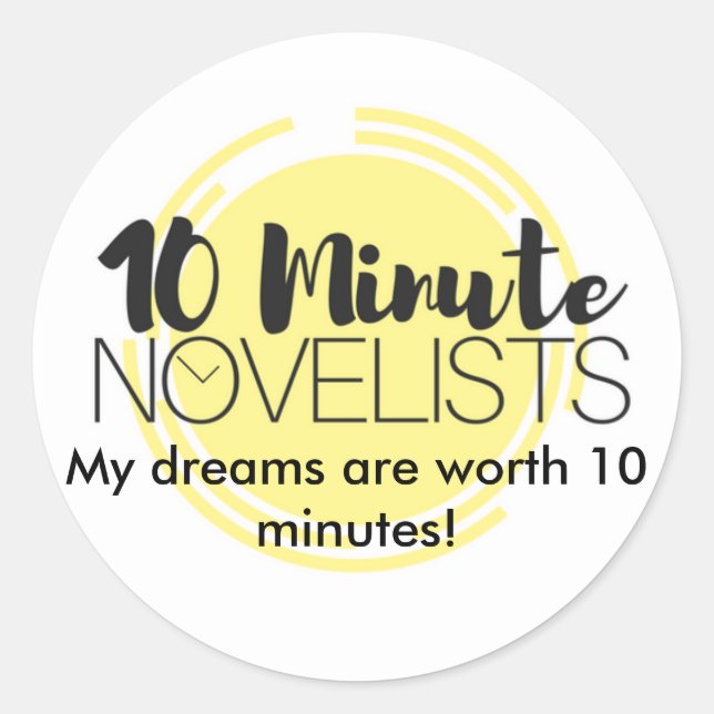 Sticker Rond Tenez-Vous À Vos Rêves ! (Devant)