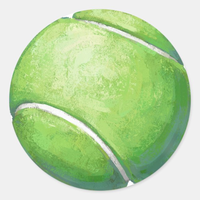 Sticker Rond Tennis Ball Art (Devant)