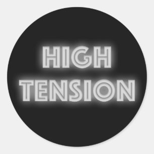 Sticker Rond Tension élevée