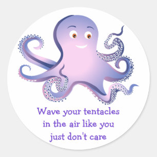 Sticker Rond Tentacules de poulpe