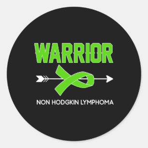 Sticker Rond Tenue de sensibilisation au cancer du sang Lymphom