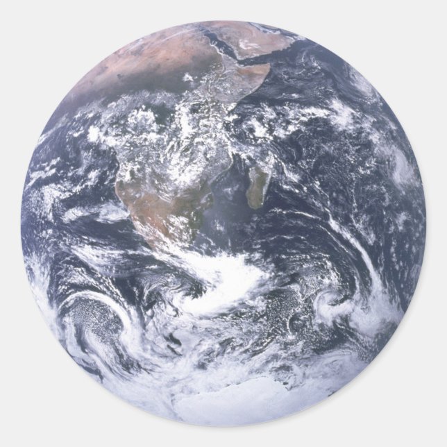 Sticker Rond Terre - Apollo 17 Photo (Devant)