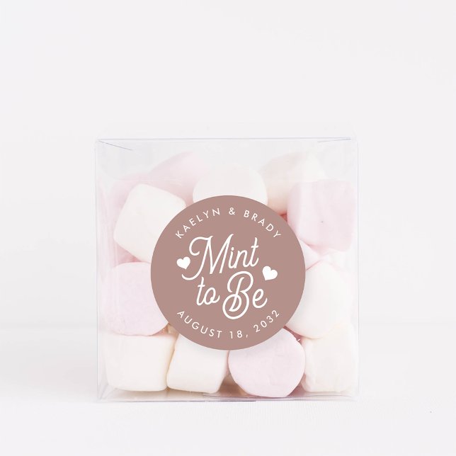 Sticker Rond Terre cuite | Monnaie à être personnalisée mariage (Créateur téléchargé)