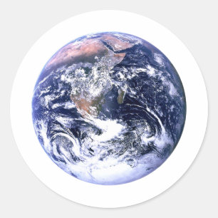 Sticker Rond Terre jGibney Le Musée Zazzle