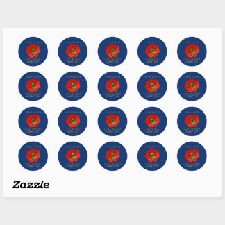 Sticker Rond Territoire du Colorado Cactus The Claret Cup Cactu