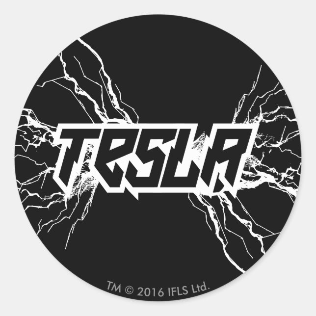 Sticker Rond Tesla (Devant)
