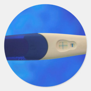 Sticker Rond Test positif de grossesse