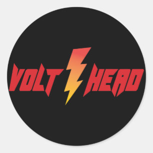 Sticker Rond Tête de volt - Boulon d'éclairage