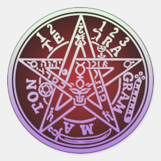 STICKER ROND TETRAGRAMMATON 03