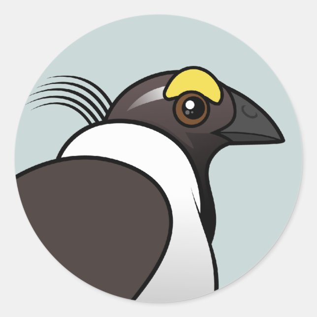 Sticker Rond Tétras d'argile Birdorable (Devant)