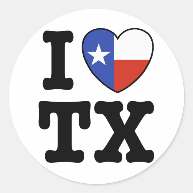 Sticker Rond Texas (Devant)