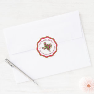 Sticker Rond Texas Flowers Adresse de retour