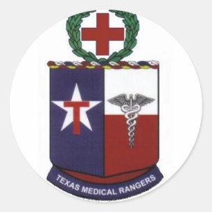 Sticker Rond texas médecine Rangers autour de la cale