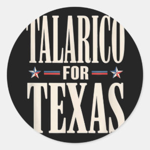 Sticker Rond Texas pour James Talarico pour le sénat démocrateT